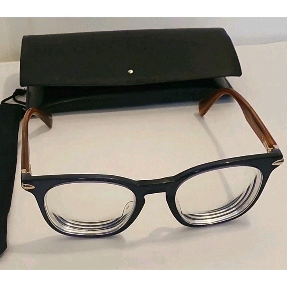 Rag & Bone Designer Eyeglass Frames Square Black Brown Tortoise RX Ready